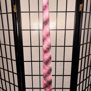 Van Heusen Pink and Black Floral Tie